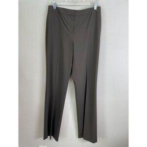 Lafayette 148 Womens 6 Straight Leg Menswear‎ Dress Pants Brown Trousers Work